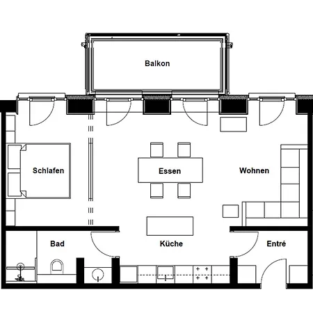 Prora - Strandapartment Mit Balkon - Luft Und Loft Apartment
